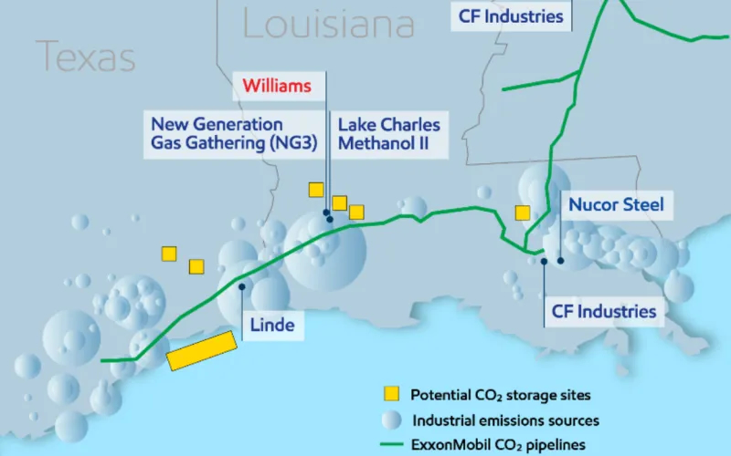 ExxonMobil's contracted carbon capture & storage projects